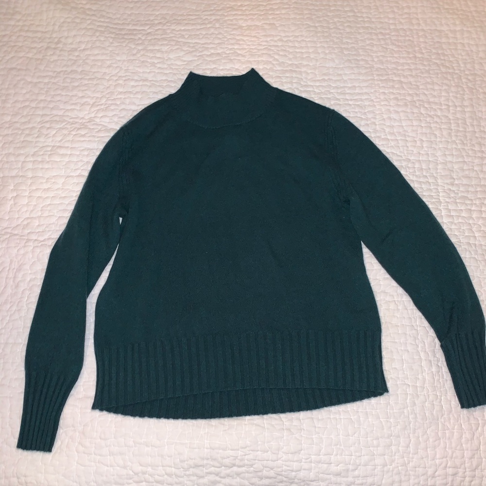 J Crew mock neck cashmere sweater